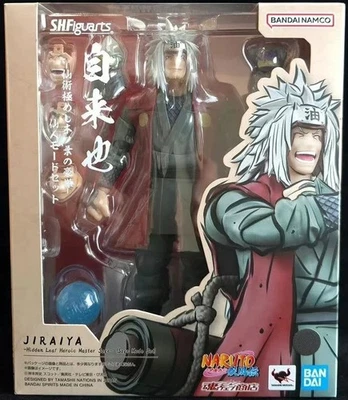 BANDAI S.H.FIGUARTS NARUTO JIRAIYA HIDDEN LEAF HEROIC MASTER SAGE SAGE MODE SET - Image 1 of 4