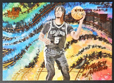 Stephon Castle 2024-25 Court Kings ARTISTRY IN MOTION AMBER PARALLEL RC #'d/99