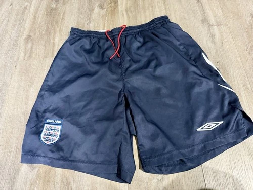 ENGLAND 2007-09 HOME FOOTBALL SHORTS LARGE L UMBRO MENS SIZE