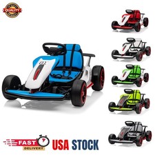 24V Electric Drift Ride on Car for Kids 8.1 Mph Drift Kart with Dual 150W Motors