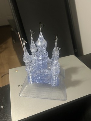 Disney Cinderella Castle Clear Plastic 3d crystal puzzle 
