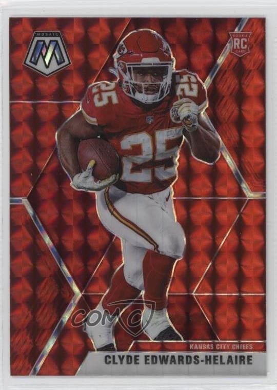 2020 Panini Mosaic Rookies Red Prizm Clyde Edwards-Helaire #212 Rookie RC 1u6