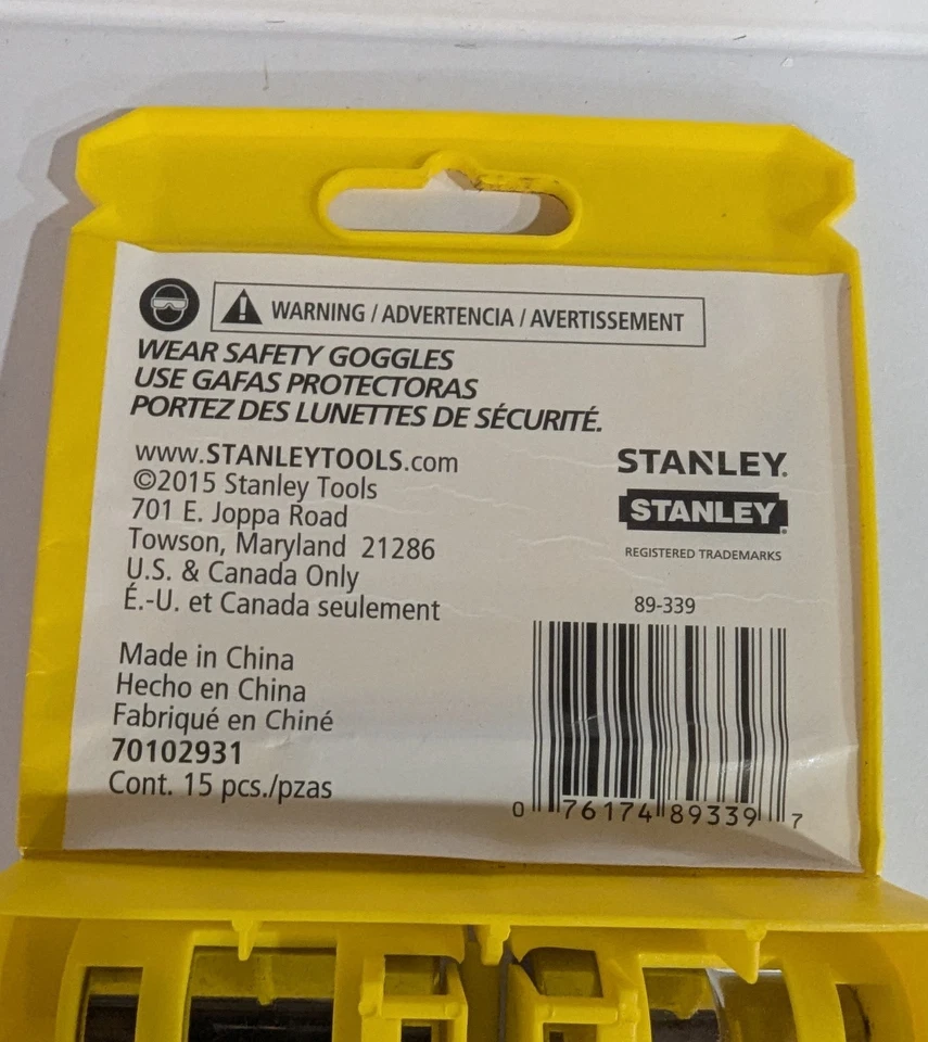 Stanley Socket Set 15 pc MM Metric 1/2” Drive Stainless Steel Std Length 89-339 - Image 3 of 4