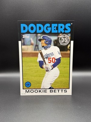 2021 Topps Mookie Betts Oversized 1986 35th Anniversary 1/49