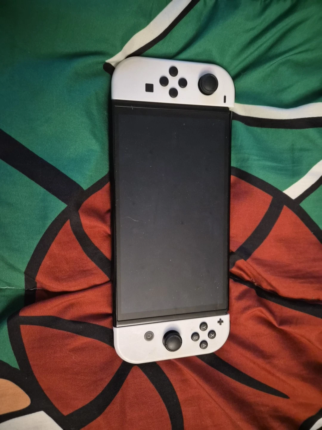 Nintendo Switch White OLED Open Box Condition Tested Works Wiped With Case