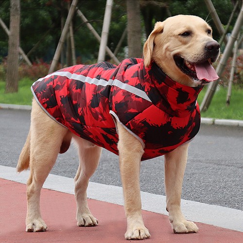 Waterproof Vest Fleece Coat Dog Puppy Clothes Pet Warm Padded Jacket Reflective - Picture 5 of 15