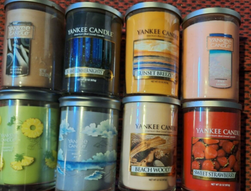 Yankee Candle Scented Candle 22 oz Large Jar Various Scents New SHIPS FREE