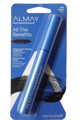 ALMAY Multi-Benefit Mascara #502 Black ~ Smudge Proof ~ Volumizing - NEW In BOX