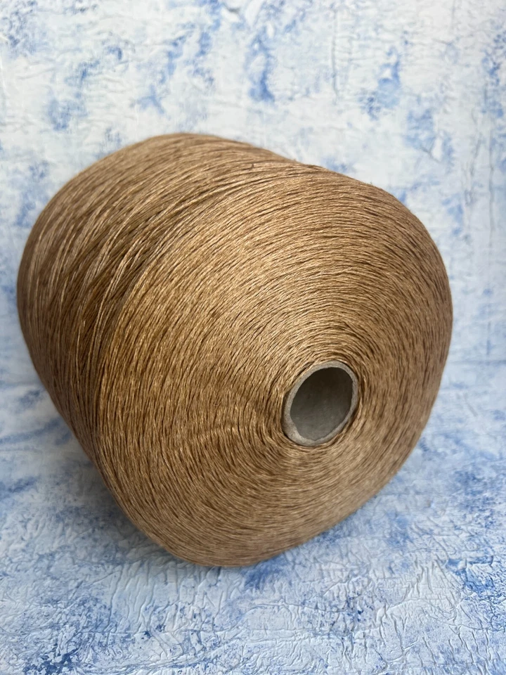 Linen fine yarn on cone 100% Linen  450m/100g (492yards/3.52oz), Per 100g/3.52oz - Image 3 of 4