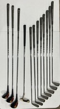 RH Medium Flex Spalding Executive Golf Clubs 12 Clubs 3-P, 1,3,5 Wood Irons