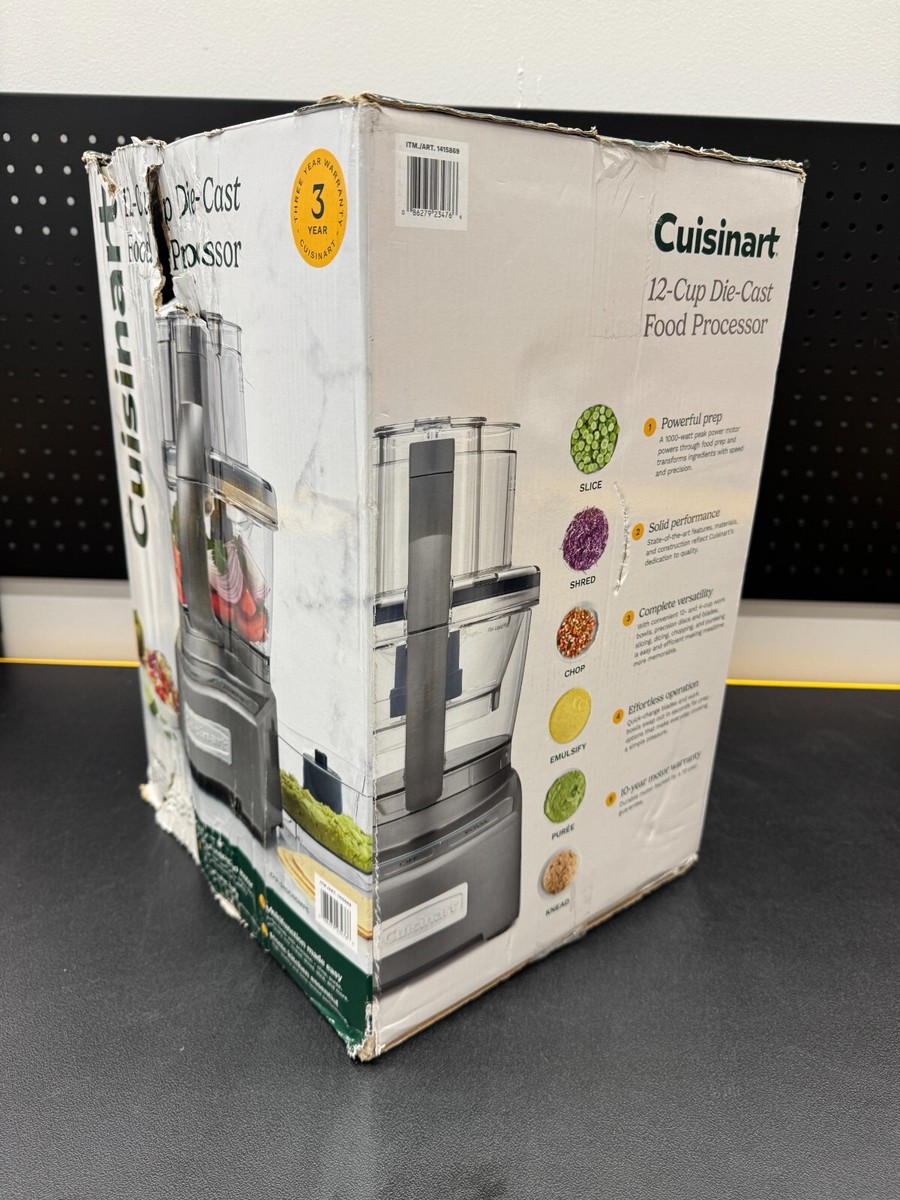 NEW Cuisinart 12-Cup Die-Cast Food Processor Stainless Steel