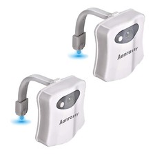 Toilet Night Light, Toilet Bowl Light, Motion Sensor Activated LED Night Ligh...