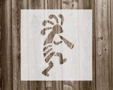 Kokopelli Stencil, Durable Handmade Mylar Reusable Craft Painting Template, 2191
