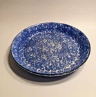 Vintage Stangl "Town & Country" Blue Spongeware Pie Plate or Server