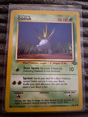 Pokemon 1995 Oddish Collectible Card 58/64 | eBay Pokemon 1995 Oddish Collectible Card 58/64 | eBay