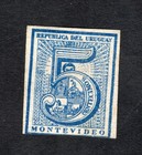 Uruguay 1866 stamp Mi#28a MH