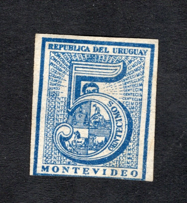 Uruguay 1866 stamp Mi#28a MH