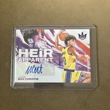 2022-23 Panini Court Kings Heir Apparent Max Christie RC Auto /49 LA Lakers 🔥📈