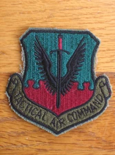 TACTICAL AIR COMMAND patch USAF Air Force color dress air combat command vintage
