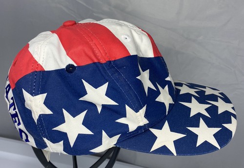 USA Flag Baseball Hat Snapback Cap America Global Caps Patriotic Red White Blue - Picture 4 of 6