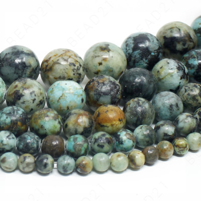 Natural Gemstone Beads Round Loose Wholesale 4mm 6mm 8mm 10mm 12mm 15.5'' Strand