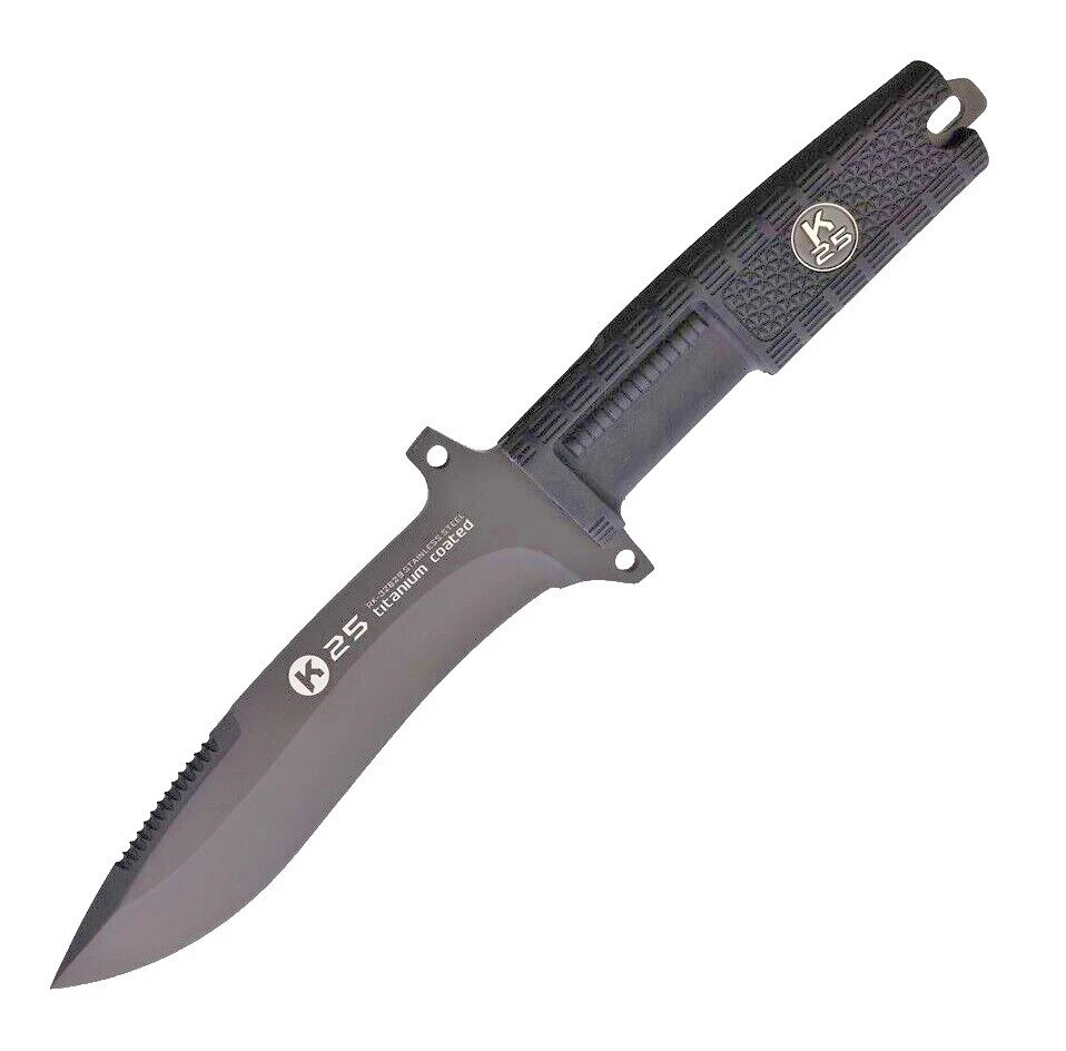 Clip Point Titanium Handle Combat Collectible Modern Fixed Blade Knives