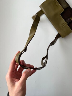 MIU MIU FW1999 Docking Handbag Leather Mesh Shoulder Bag From