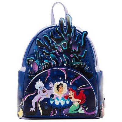 Offizielle Loungefly Bag Glow Disney The Little Mermaid Mini Rucksack Ursula Höhle
