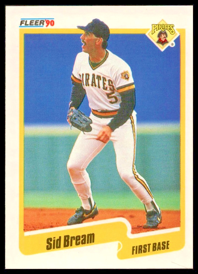 1990 Fleer #463 Sid Bream Pittsburgh Pirates