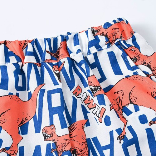 Boys Beachwear Soft Casualwear Casual Swimsuit Outfits Shorts Summer Shirt Hat - Picture 73 of 84