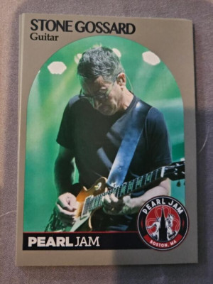 2018 Stone Gossard Pearl Jam Boston Fenway Park Trading Baseball Card Hoops H