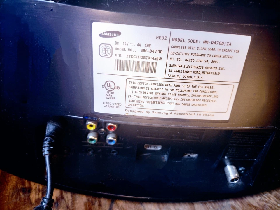 SAMSUNG MM-D470D/ZA IPOD DOCKING SYSTEM - Image 2 of 2