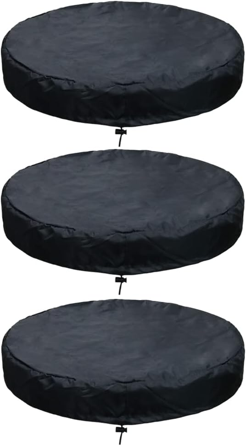 3 Pack 55 Gallon Drum Lid Cover Fits Most Water Barrel and Trash Can Waterproof