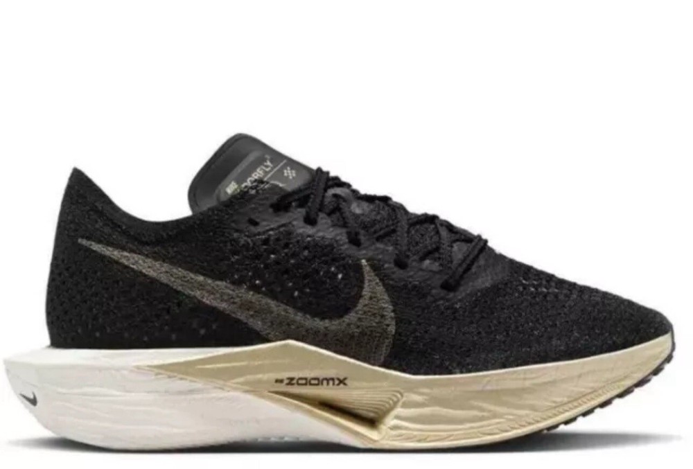 Men's Nike ZoomX VaporFly Next% 3 Running Shoes Black Gold Size 10 DV4129-001