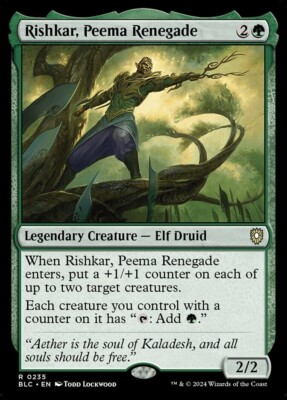 #ad Rishkar Peema Renegade 0235 Rare Non Foil Bloomburrow Commander MTG NM $1.54