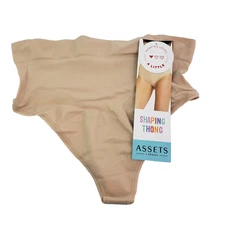 Assets Spanx Womens Size M Soft Nude Ultra Comfortable Shaping Thong