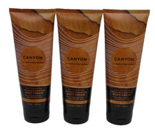 x3 BATH  BODY WORKS CANYON BODY CREAM HYDRATION MEN'S COLLECTION Retired