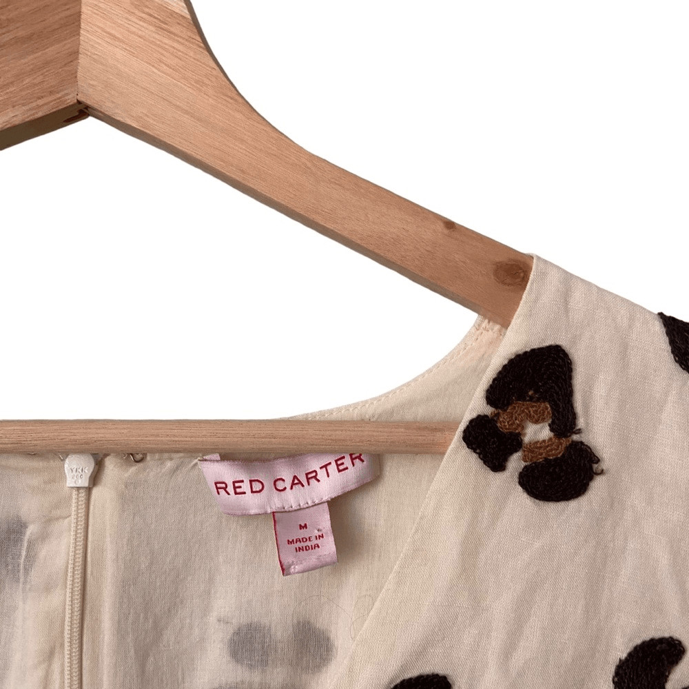 Red Carter Leopard Patterned Valeria Mini Dress i… - image 10