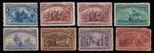 AFFORDABLE SCOTT #230 231 232 233 234 235 236 MINT OG H SET OF 8 COLUMBIAN EXPO