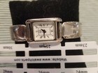 Women's Sterling Silver Gorham Camellia Tank Watch Bangle Band Quartz Works — photo 8