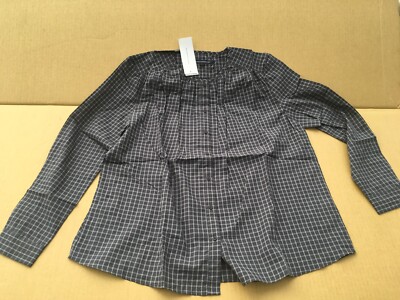 French Connection Damen Clarisse Rasen kariertes Garn gefärbtes Shirt UK14/L UVP £ 50 neu T