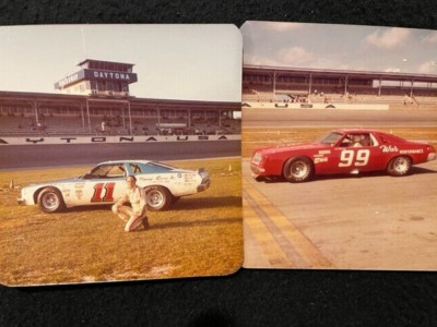 LOT #16 VINTAGE ORIGINAL NASCAR RACING PHOTO; 1975 & 76 JIM FLEMING ...