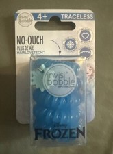 Invisibobble Disney Frozen HairLoveTech no-ouch Hair Rings, Elsa, 5 Ct. Blue.new