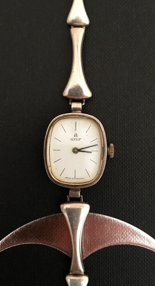 Montre Femme Vintage PHC Silvermes - Argent Massif 925, Mouvement Mécanique Incabloc 17 Rubis, Années 60