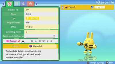 Ultra Shiny 6IV Elekid Pokemon Brilliant Diamond Shining Pearl Fast Trade