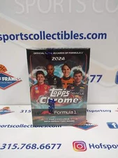 2024 TOPPS FORMULA 1 CHROME RACING BLASTER BOX! 6 PACKS! 4 EXCLUSIVE SEPIA REFRA