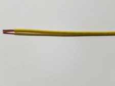 YELLOW GXL 12 AWG AUTOMOTIVE WIRE WITH LEGEND PRINT HIGH TEMP COPPER USA 25'