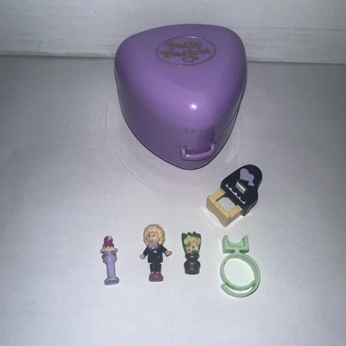 Polly Pocket Grand Piano Recital Ring case 100% Complete Bluebird