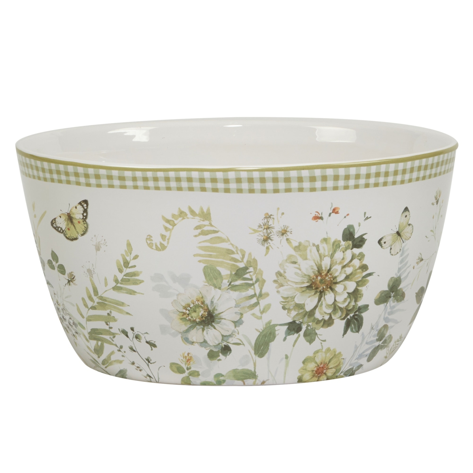 Certified Green Fields 11-Inch Deep Serving Bowl Eco-Friendly Durable Dishware