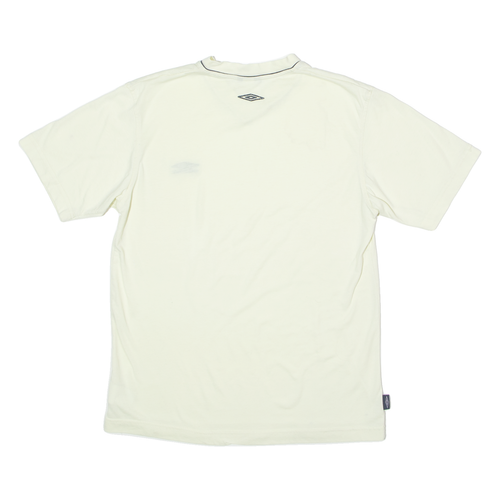 UMBRO Mens T-Shirt Yellow V-Neck S - Picture 3 of 6